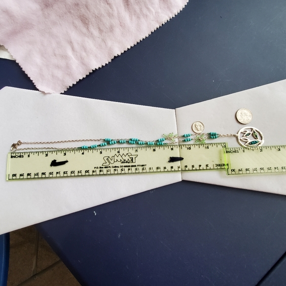 Silpada Sterling Howlite Turquoise Bead Necklace - Picture 14 of 16